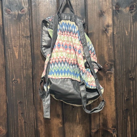Claire's Multicolor Patterned Backpack - Picture 2 of 2